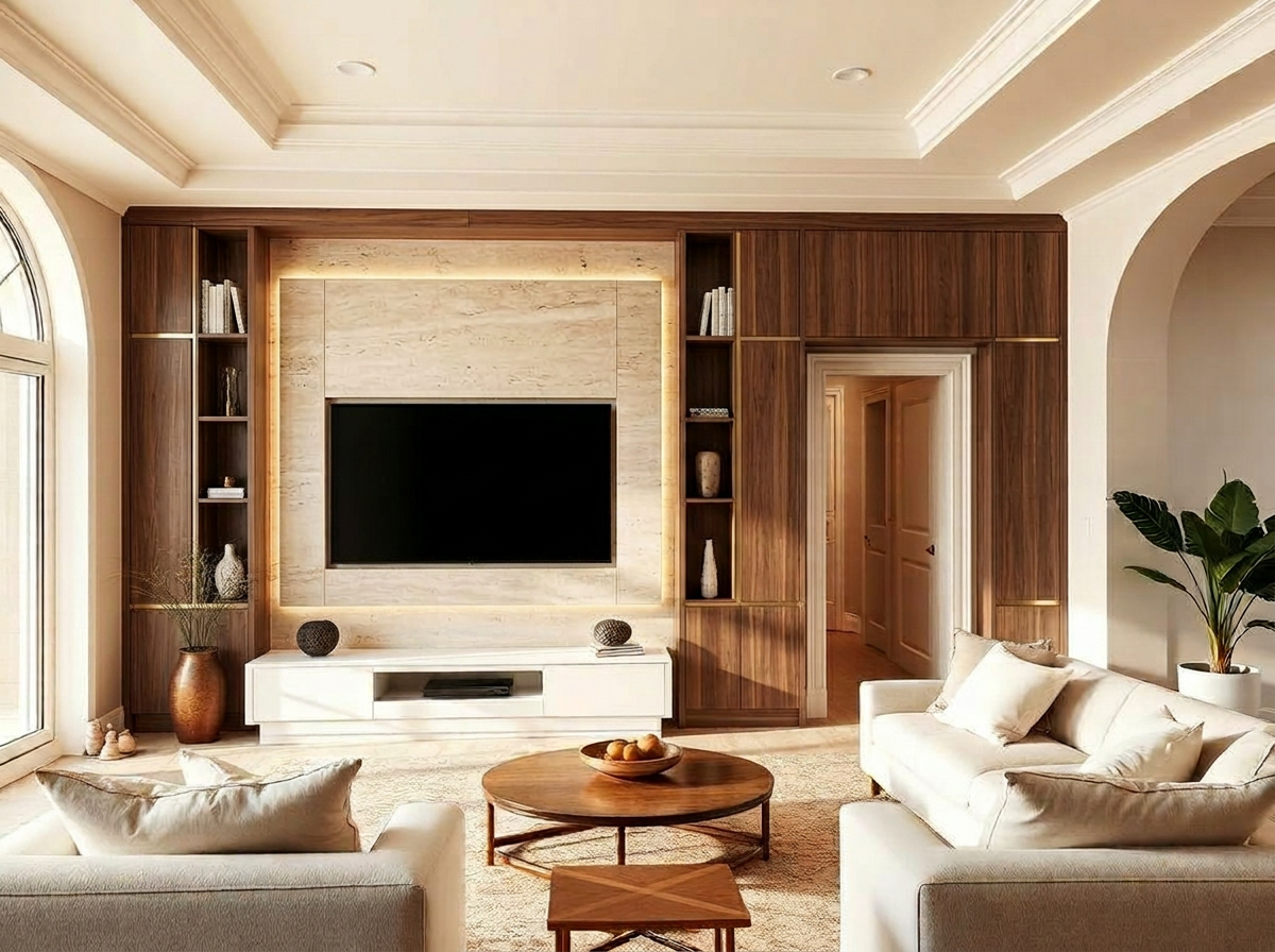 Designed living room transformation after