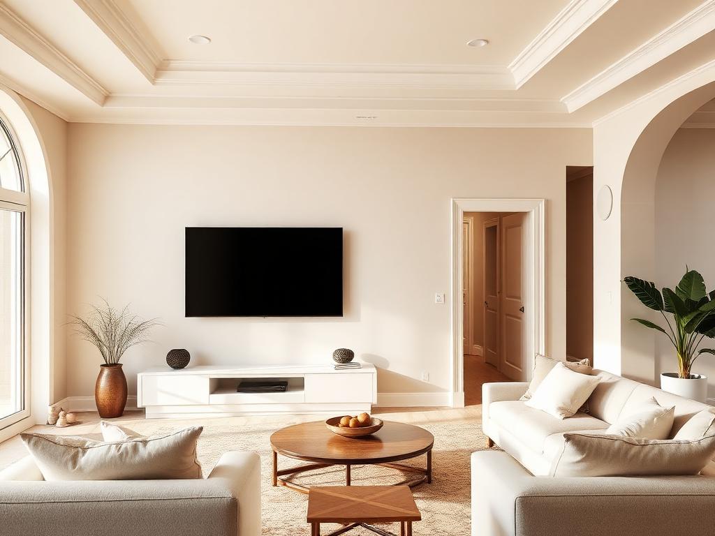 Designed living room transformation before